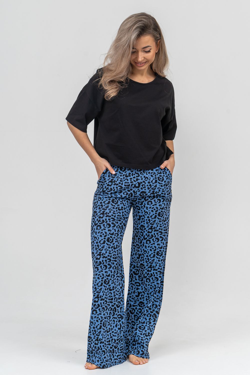 Брюки 36899 - синий