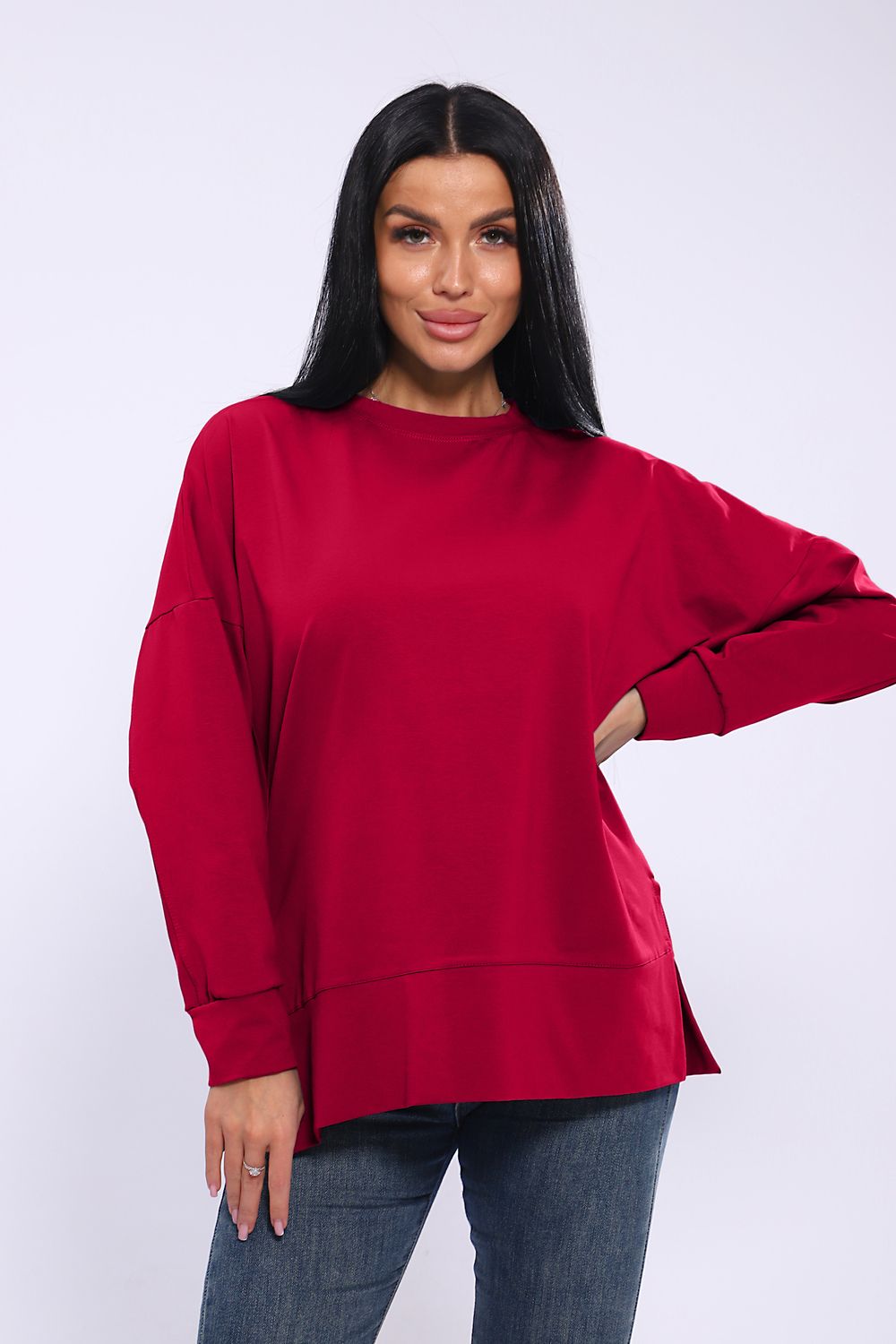 Толстовка с начесом Х 005 - красный