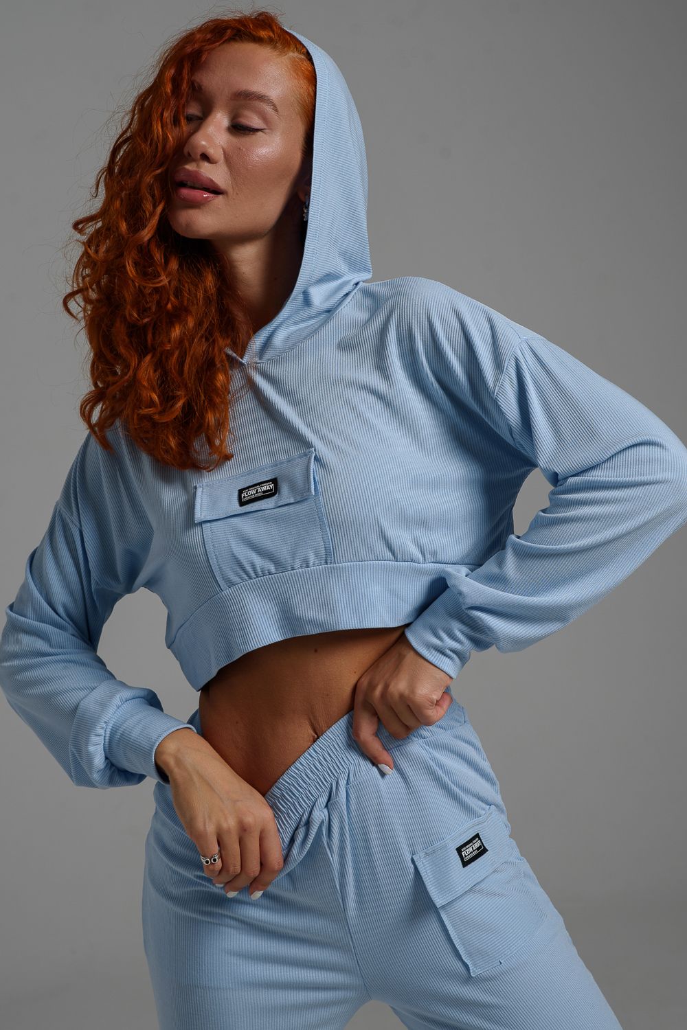 Толстовка 67137 - голубой