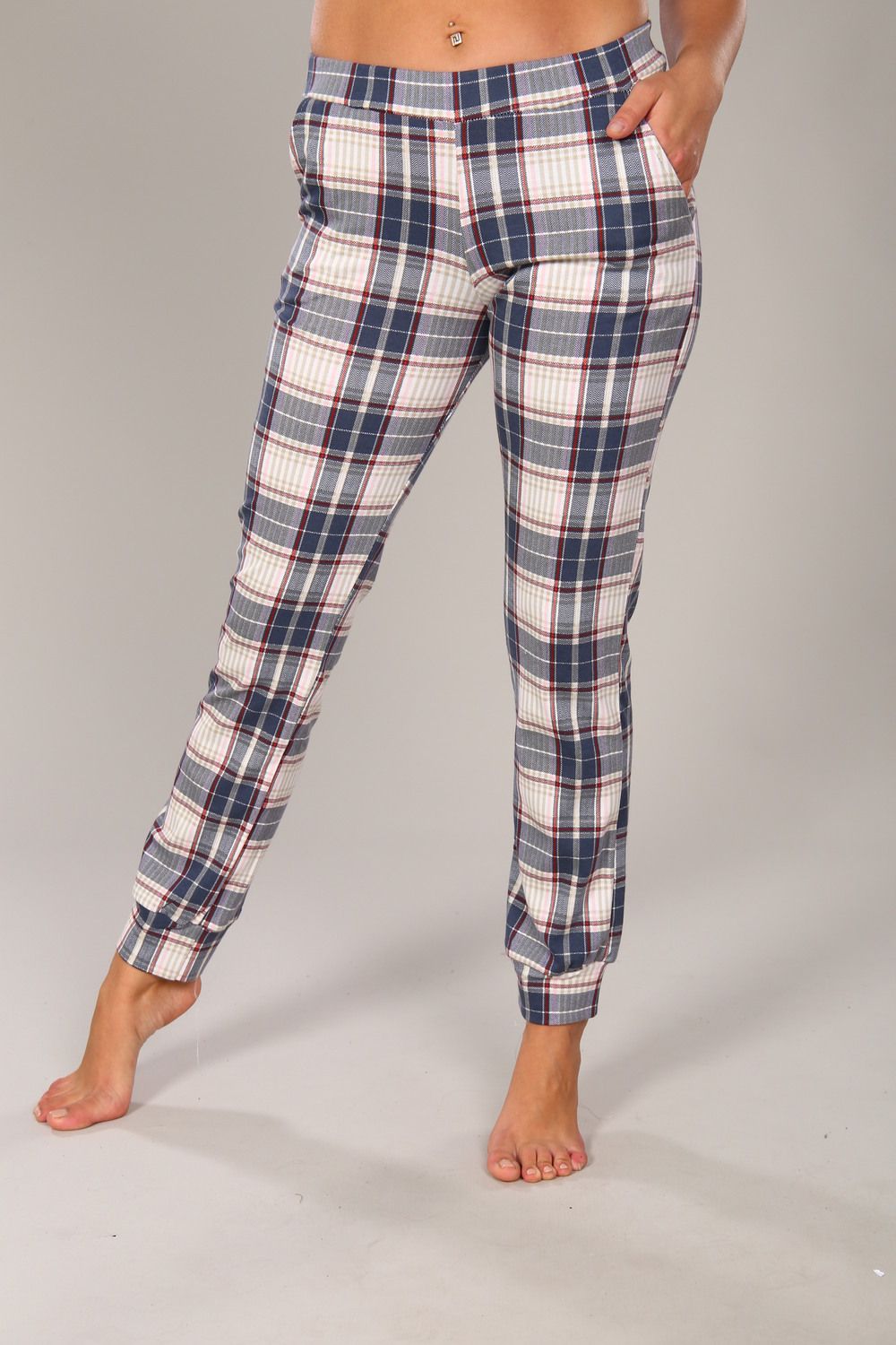 Женские брюки БЖ  002 - клетка