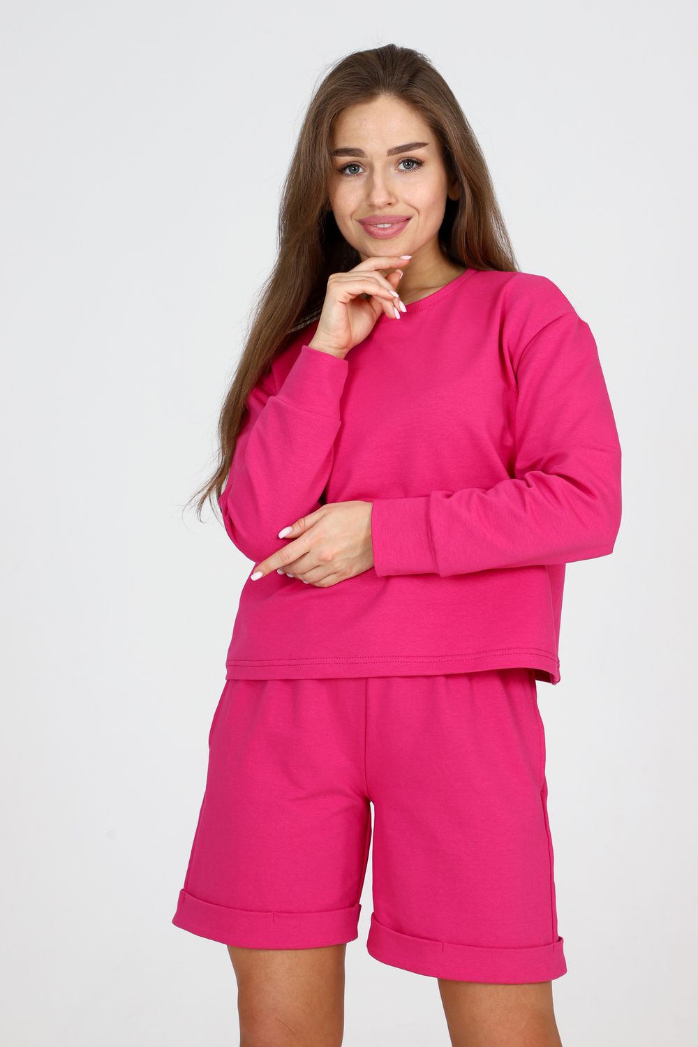 Свитшот женский С-01 - розовый