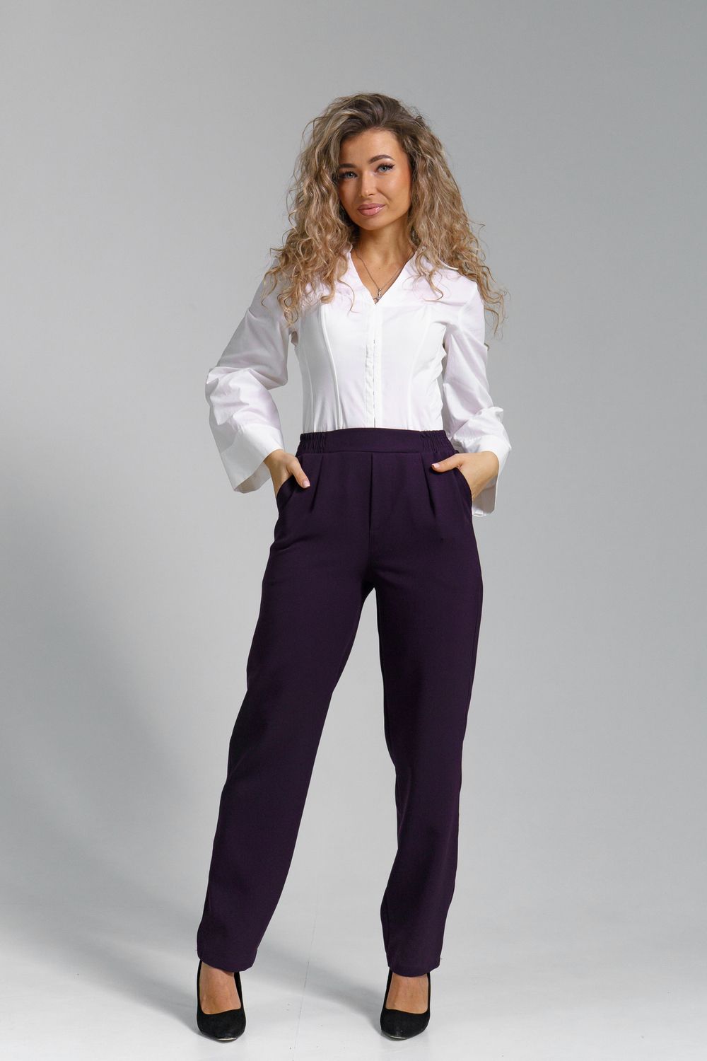 Брюки 53010 - баклажан