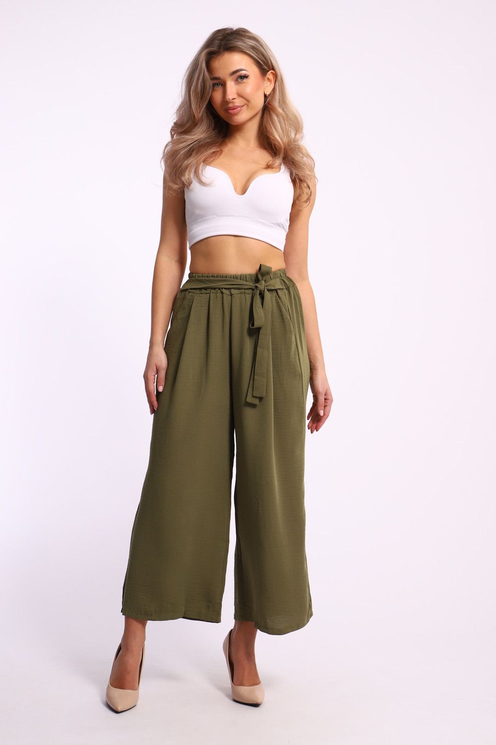 Женские брюки 31912 - хаки