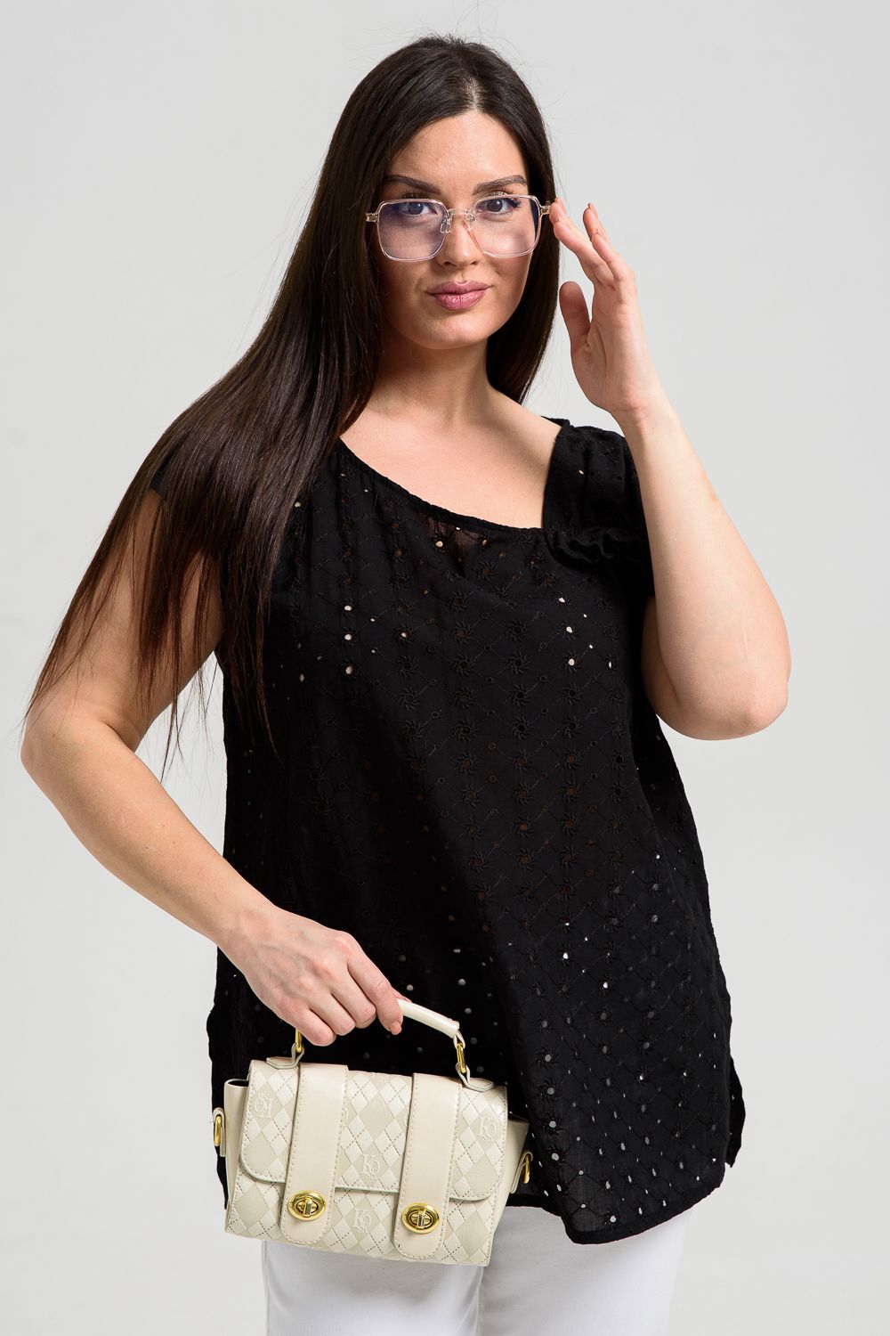 9261 Майка женская - черный