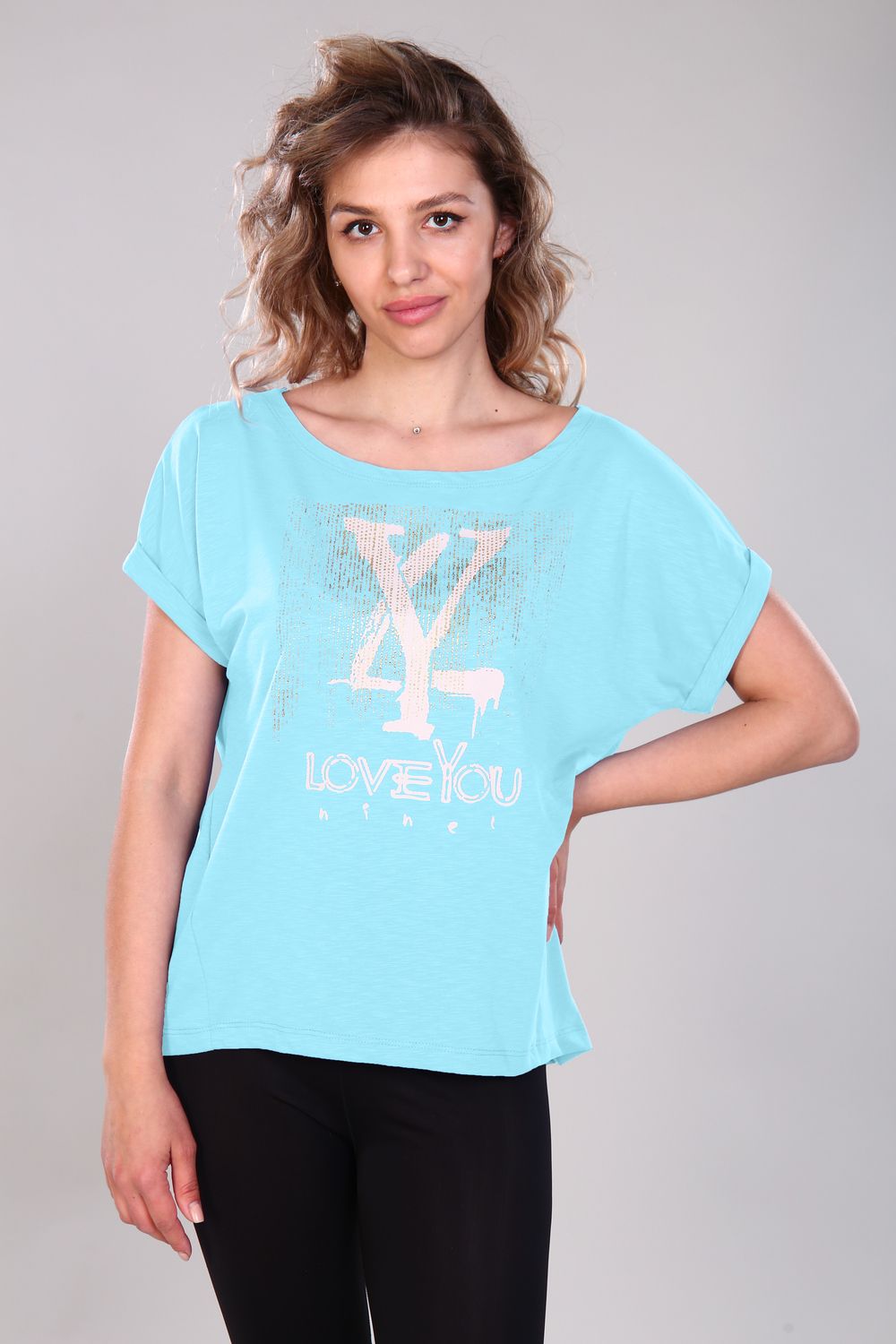 Футболка женская Ф - 13567 - ментол