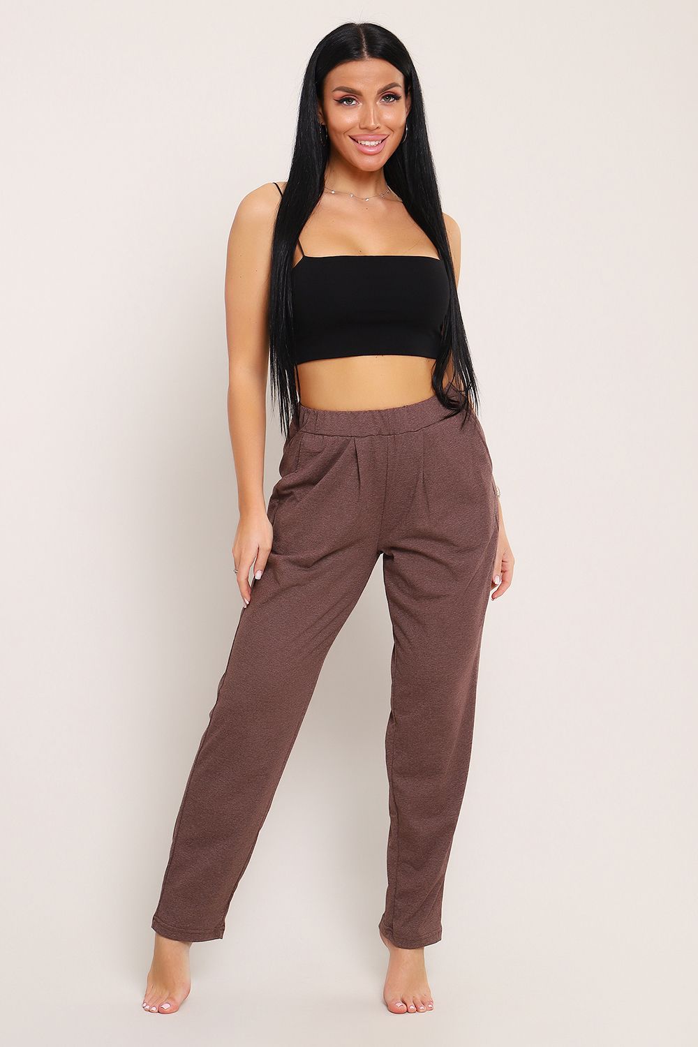 Брюки 80042 - коричневый