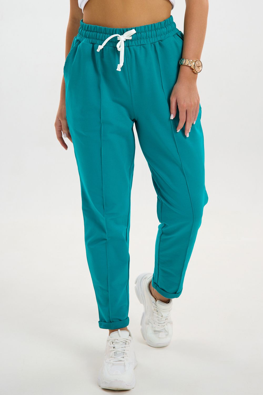 Брюки женские 46664 - изумрудный