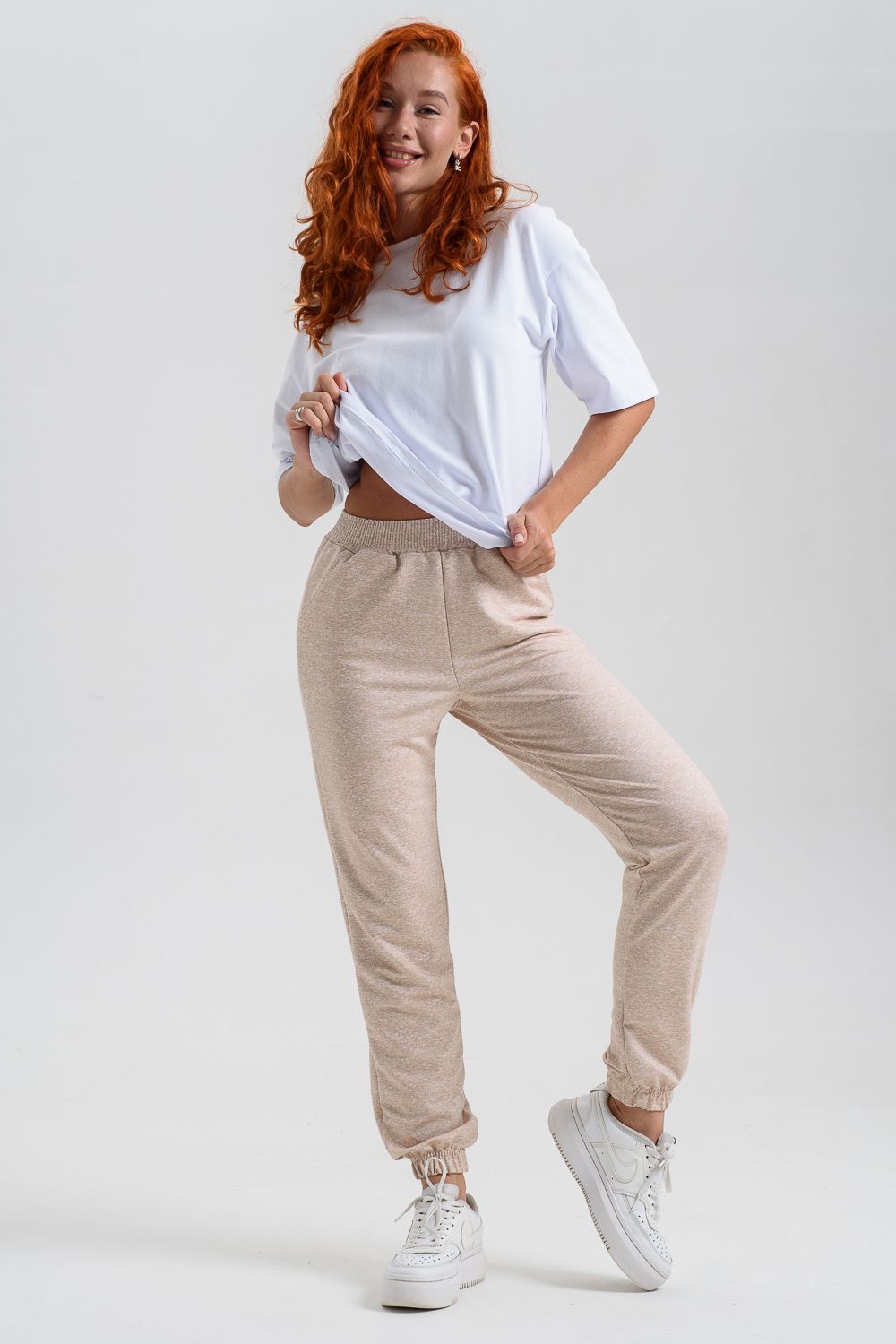 14479/2 брюки женские - бежевый