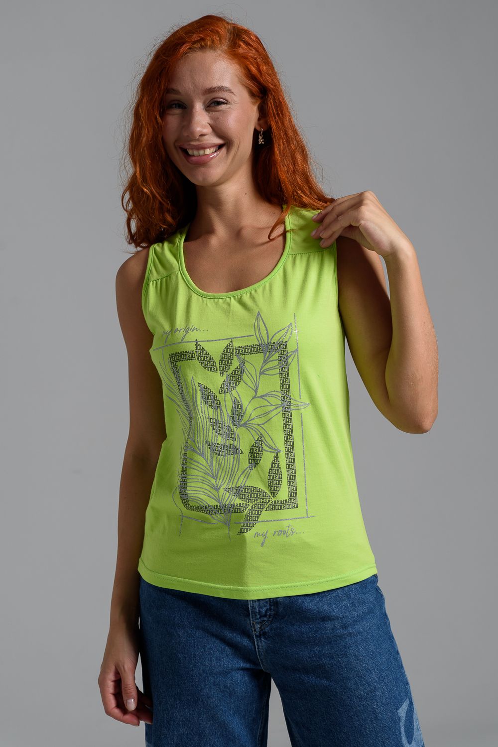 Футболка женская 8419 - салатовый