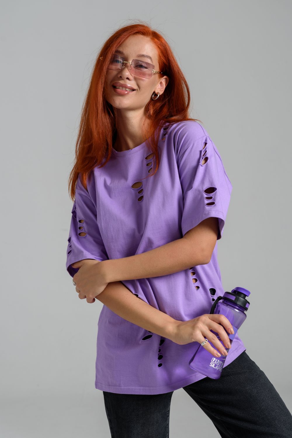 7458 футболка женская - сиреневый