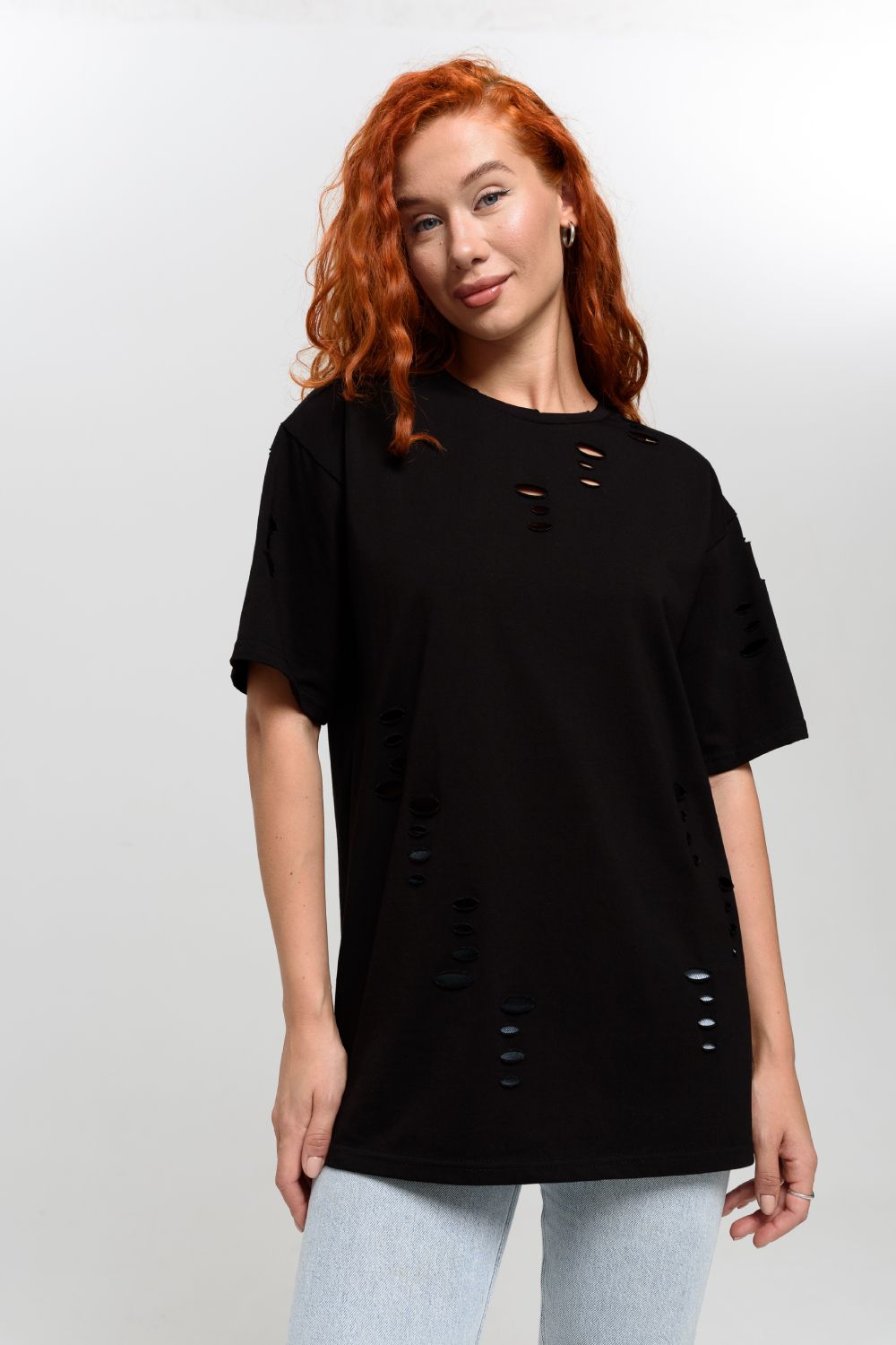 7458 футболка женская - черный