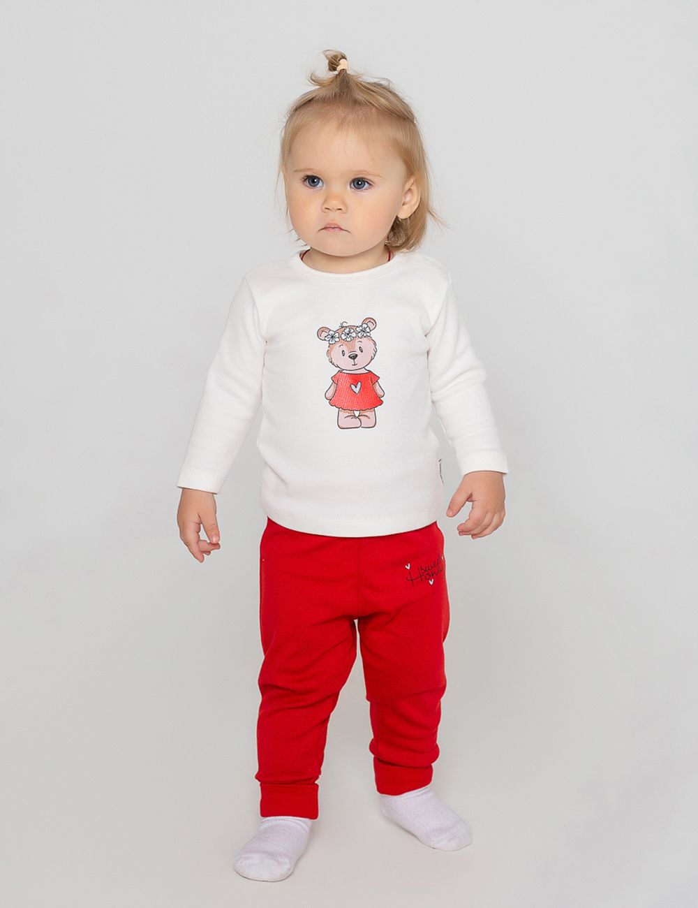 Джемпер интерлок Милашка 20263 - кремовый