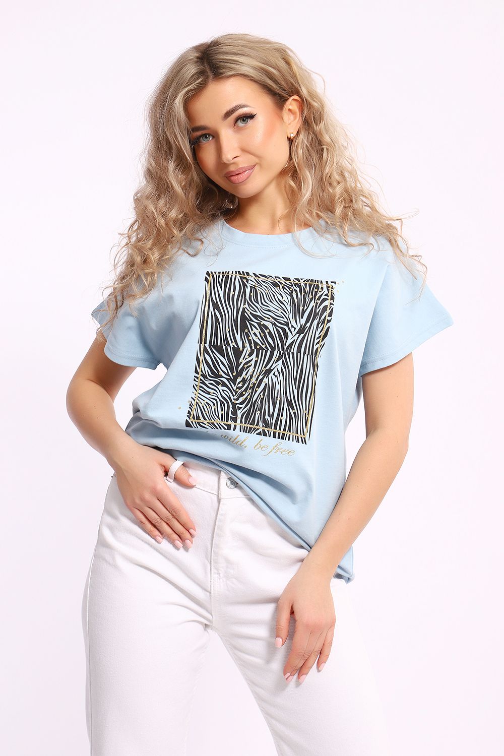 Футболка ДФУ-1047 - голубой