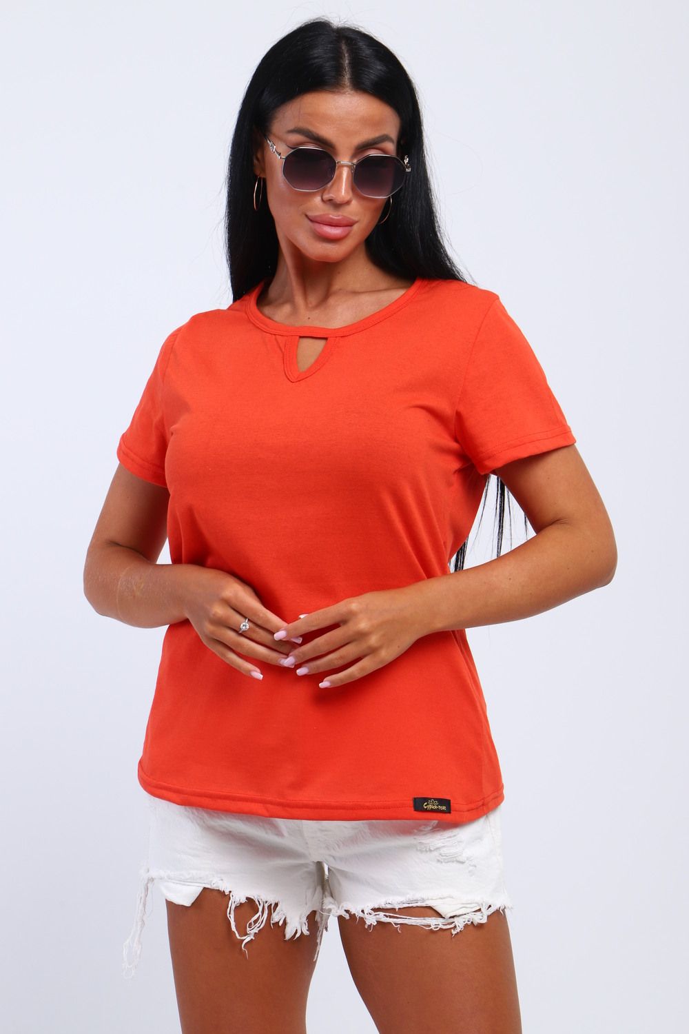 33603 Футболка женская - оранжевый