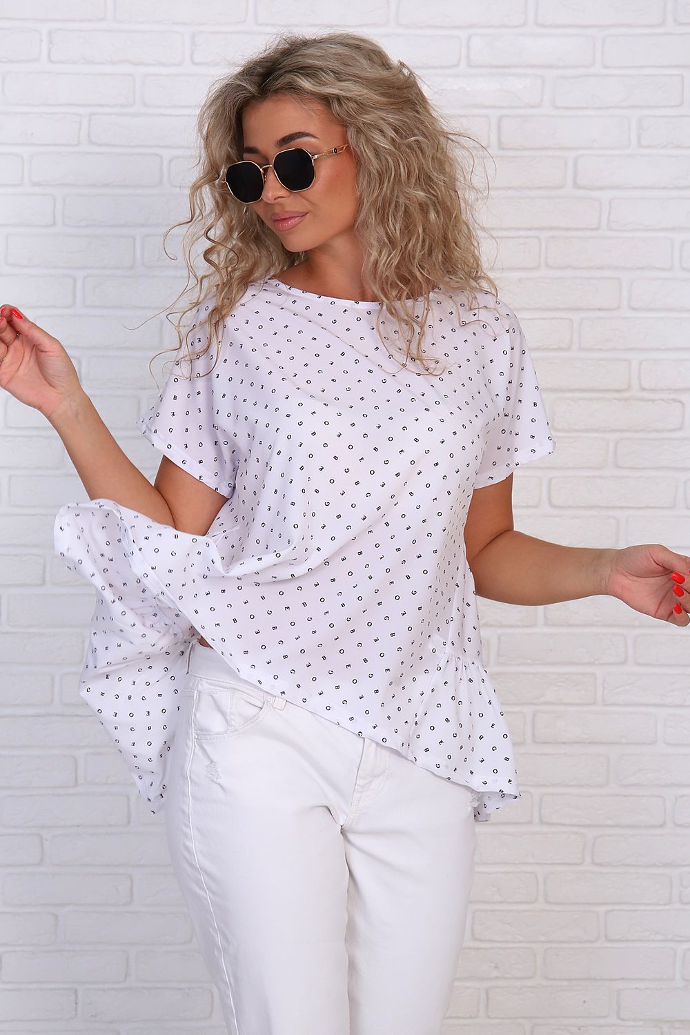 Футболка женская "ВДОХНОВЕНИЕ" - белый