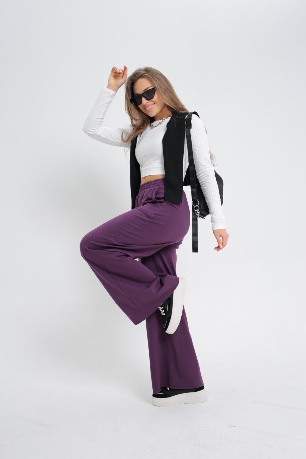 Брюки 27000 - фиолетовый