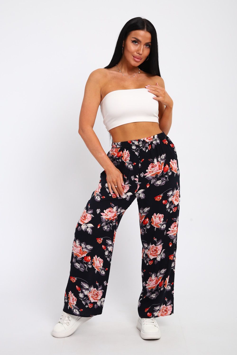 брюки 74364 - розы