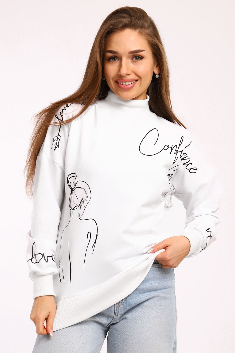 Толстовка женская 88526 - белый