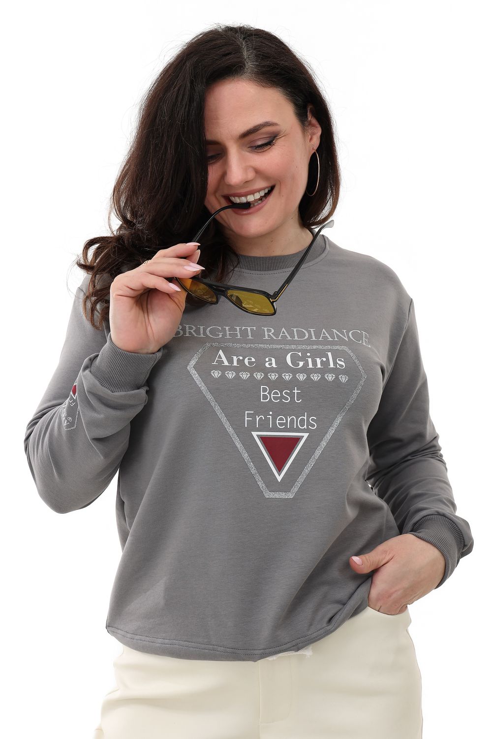 Свитшот 75001 - серый