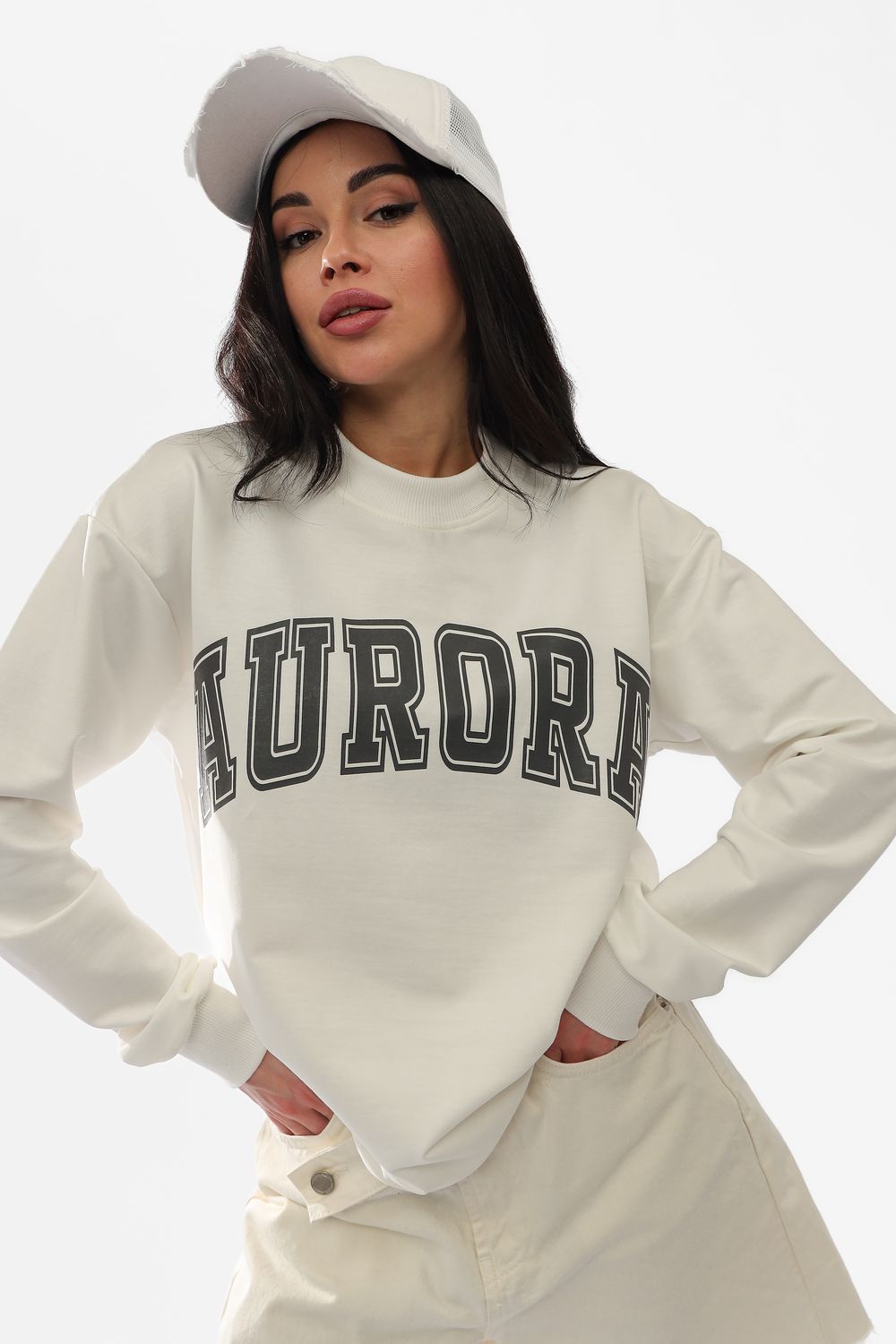 Свитшот 75002 - молочный