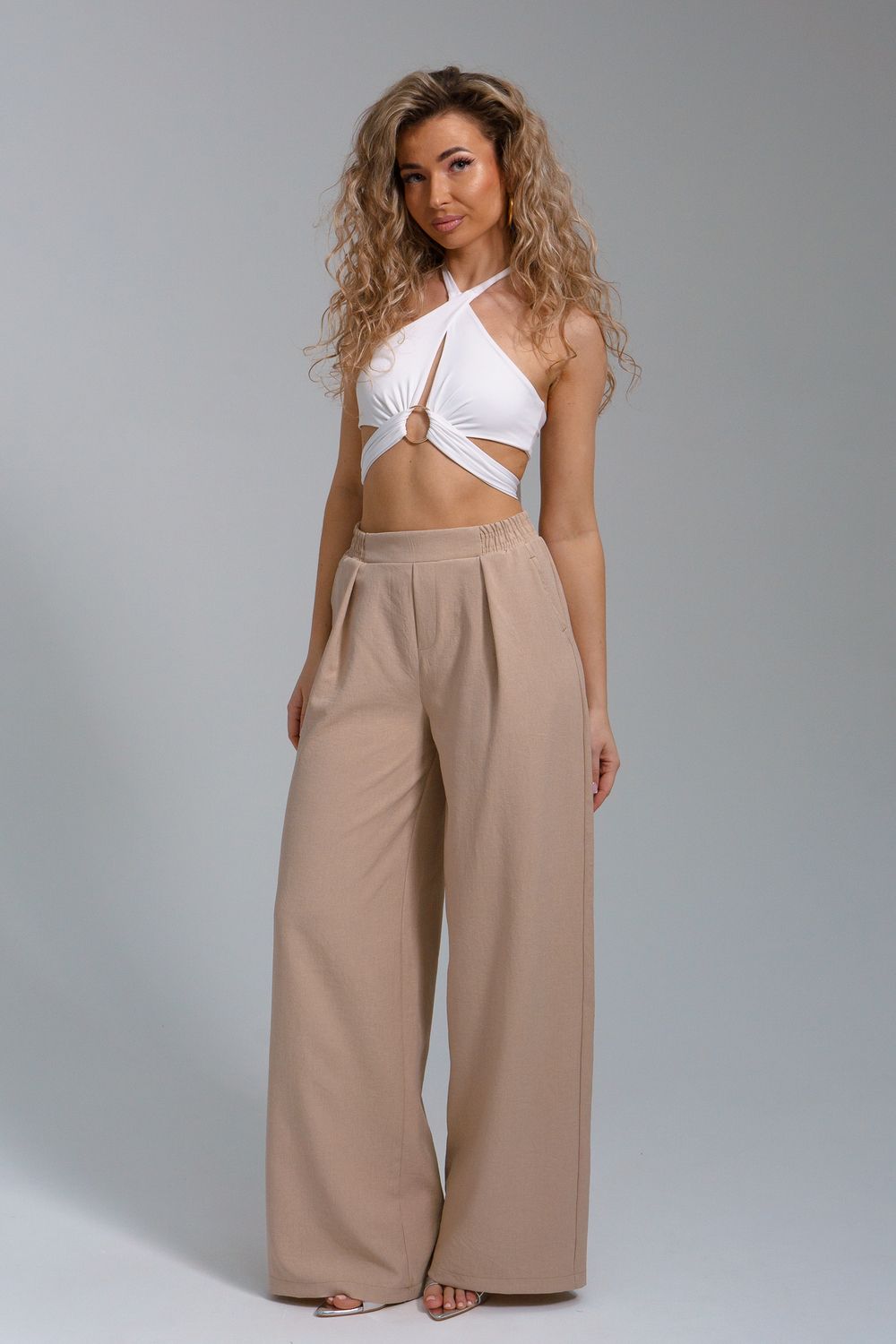 Брюки 53024 - бежевый