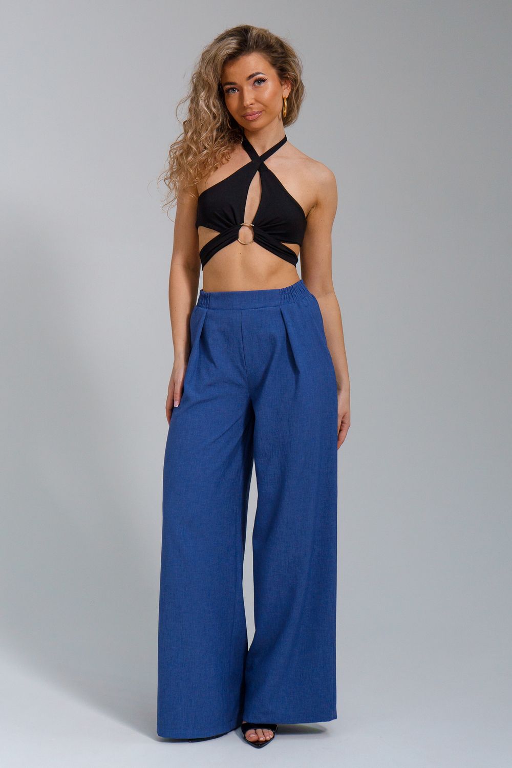 Брюки 53024 - джинс темный