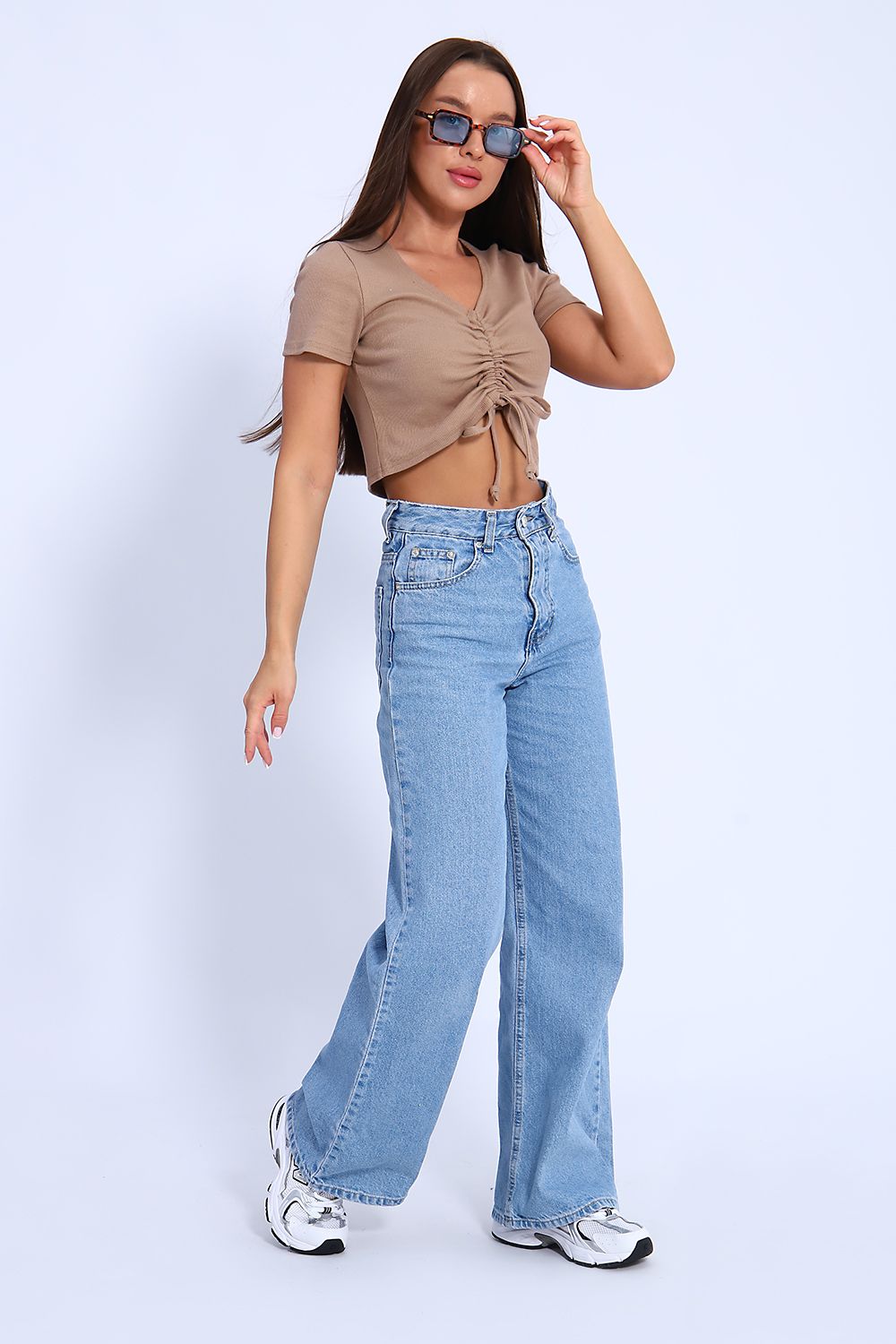 Кроп-топ 71130 - бежевый