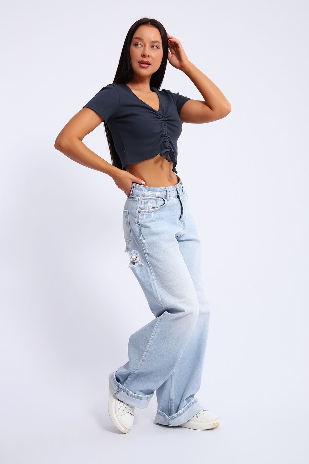 Кроп-топ 71130 - графит