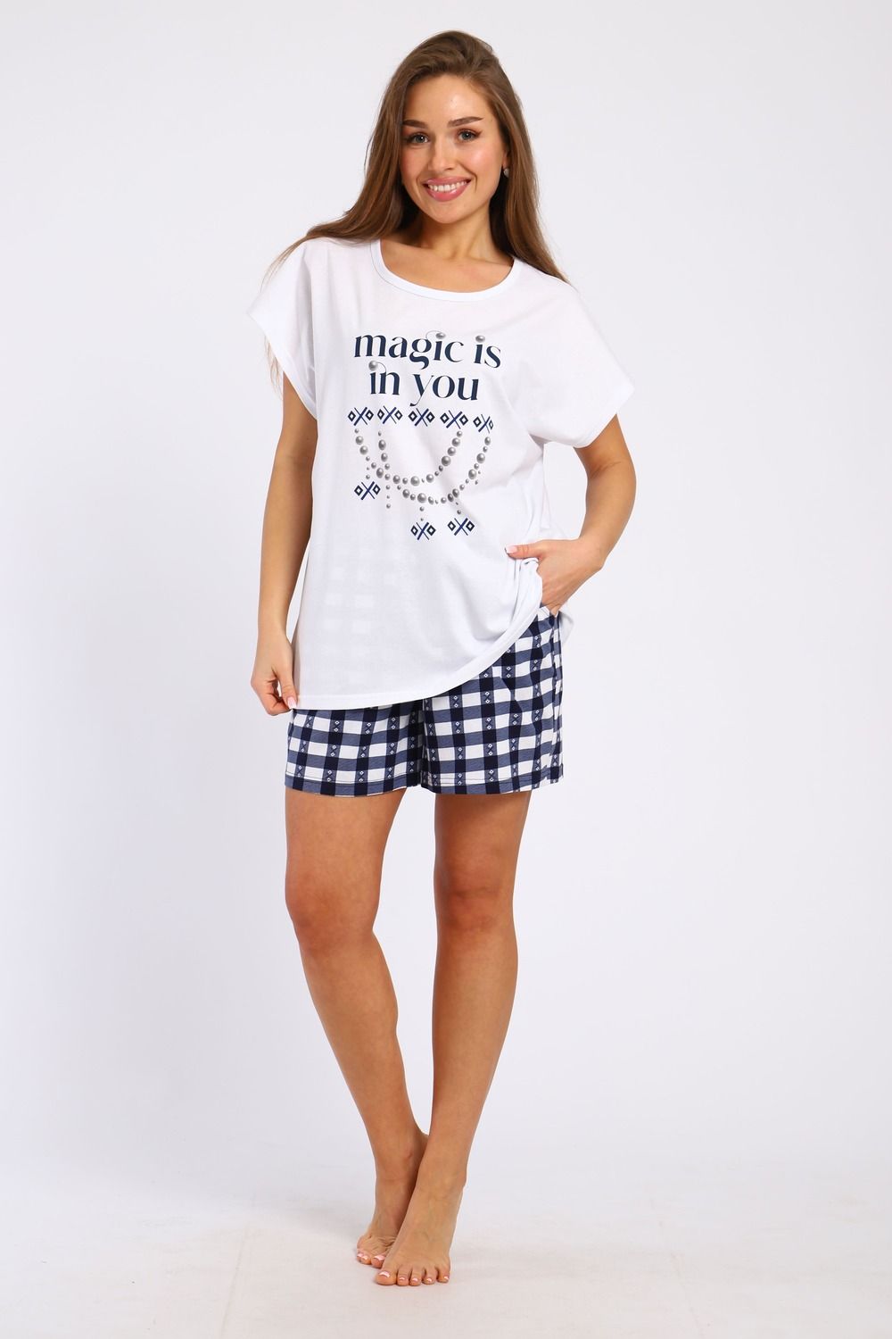 147 Костюм с шортами - разноцветные