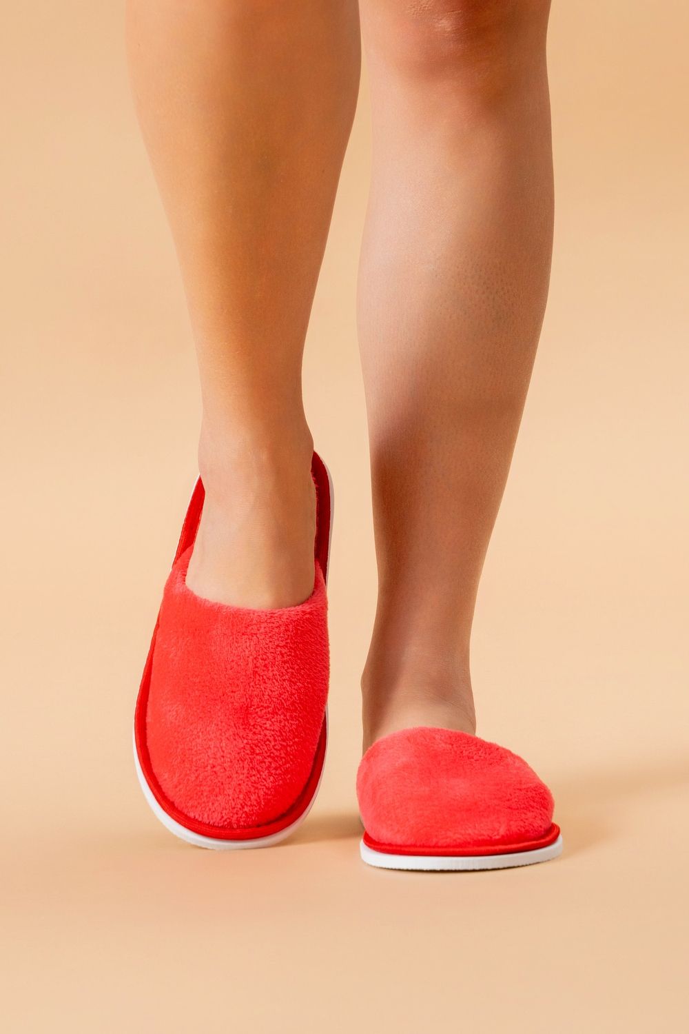 Женские тапочки ЖВТ - алый/закат