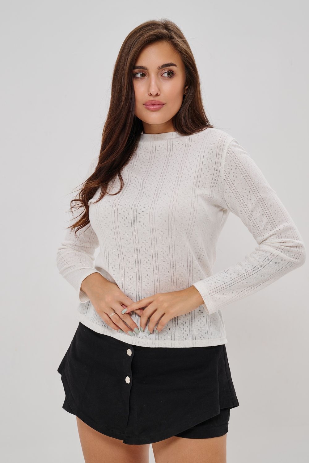 Лонгслив женский 88543 - белый