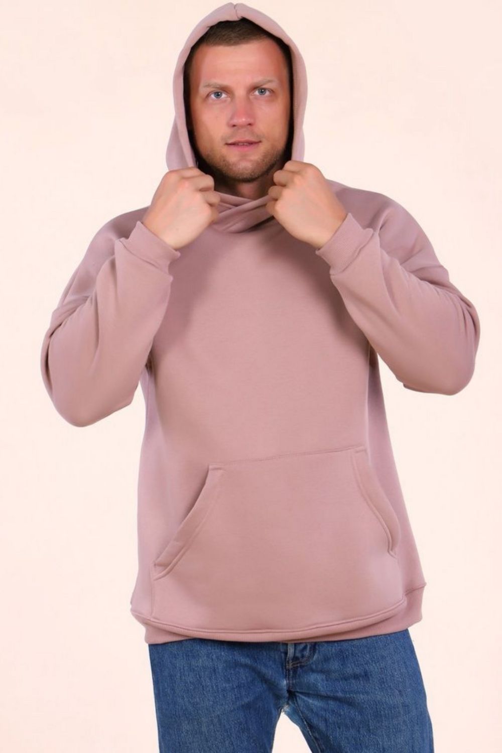 898 Худи с начесом Rocky - бежевый