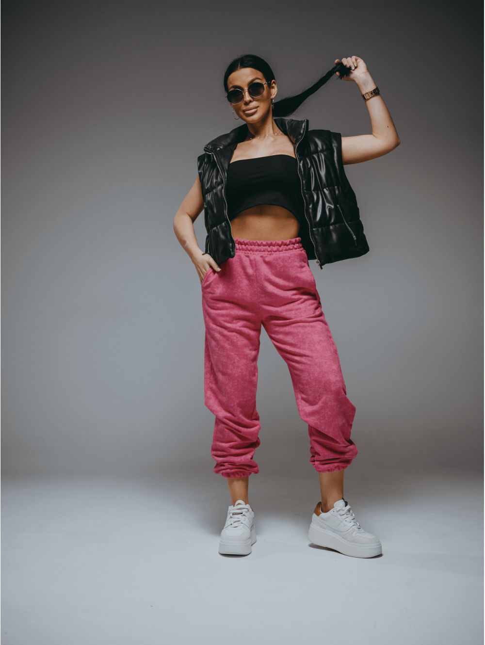 Стиль брюки женские (розовый варенка)