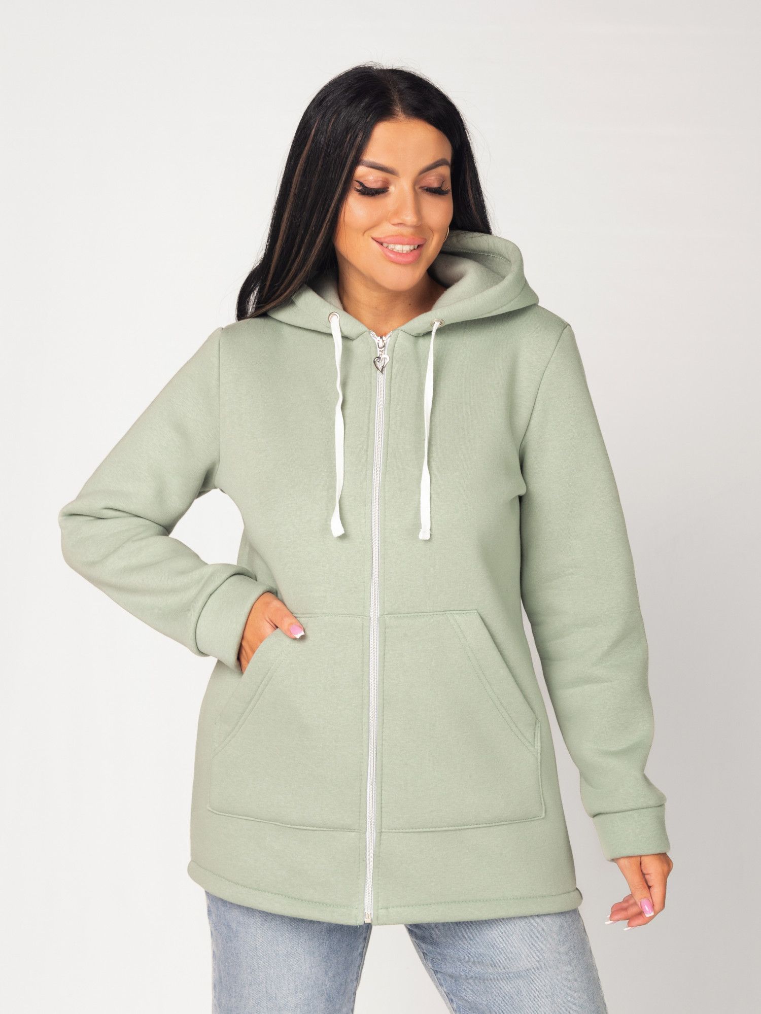 Толстовка женская футер начес 3-х нитка "РОКСАНА" ШАЛФЕЙ С ДЕФЕКТОМ