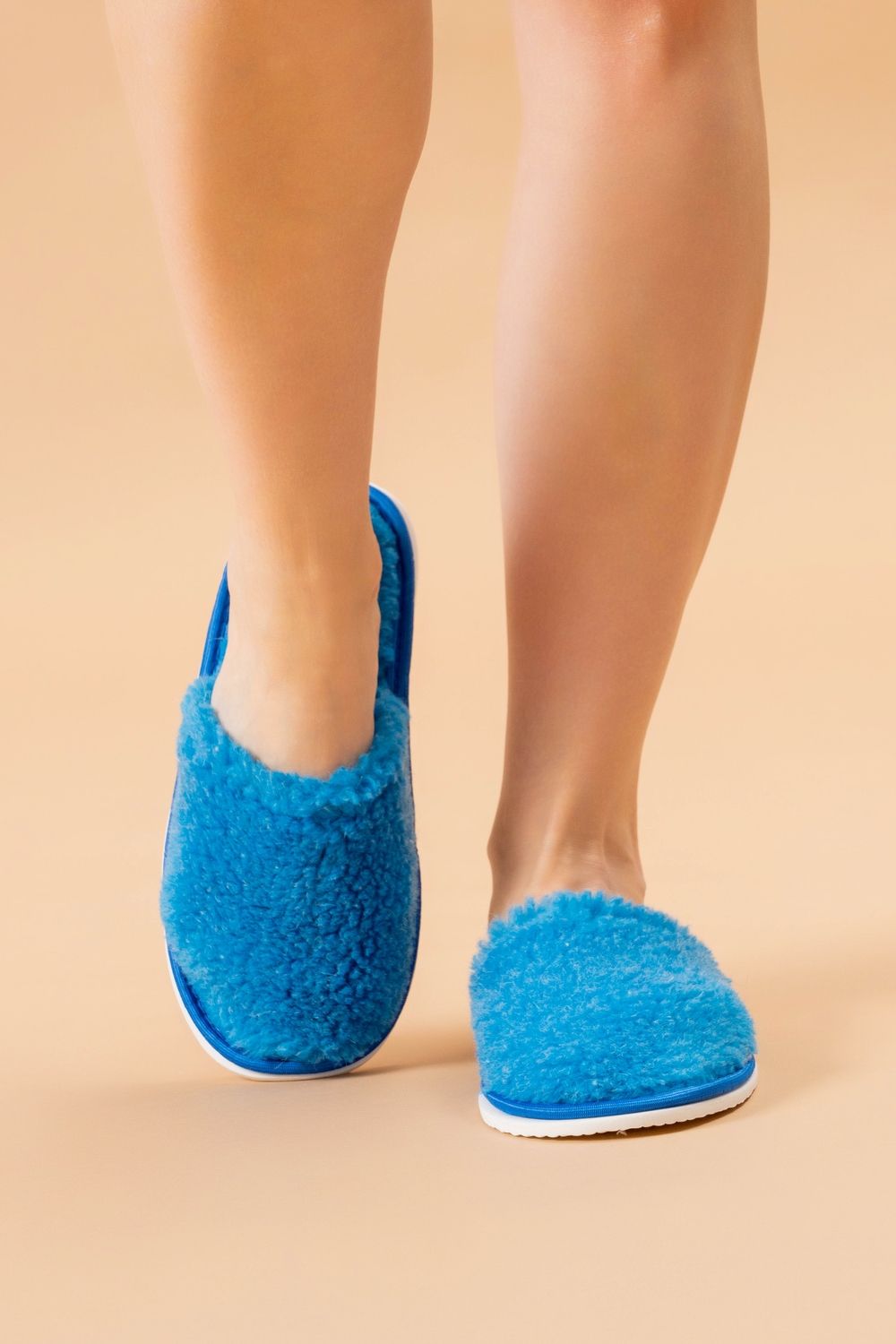 Тапочки домашние меховые С-6НШ/Тверь(ж)-МР - небо