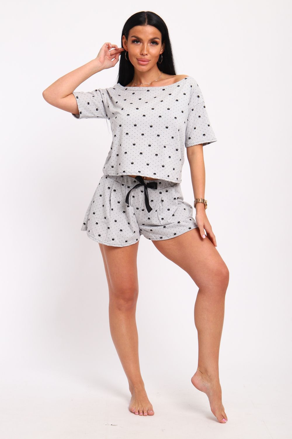 Пижама женская 318 - светло-серый Пижама женская 318 - светло-серый