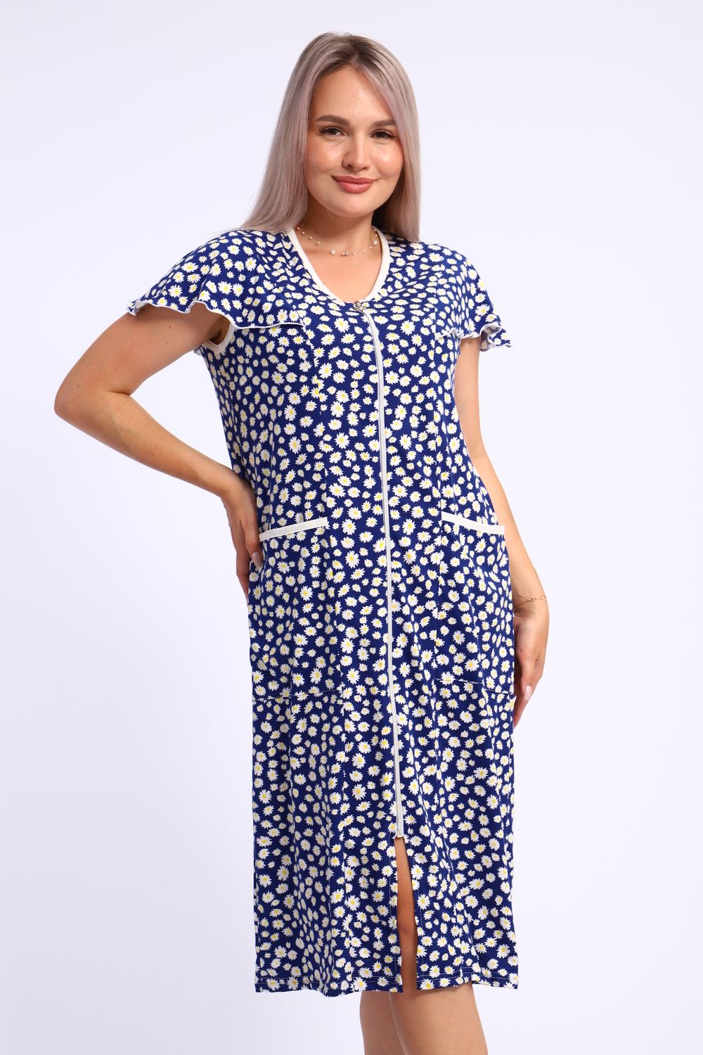 Халат женский 274 - темно-синий