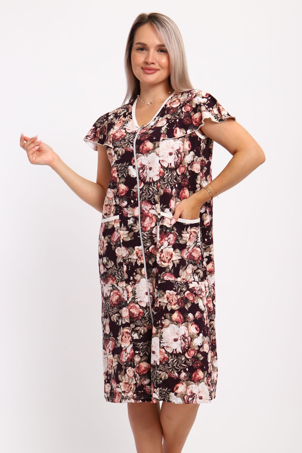 Халат женский 273 - коричневый