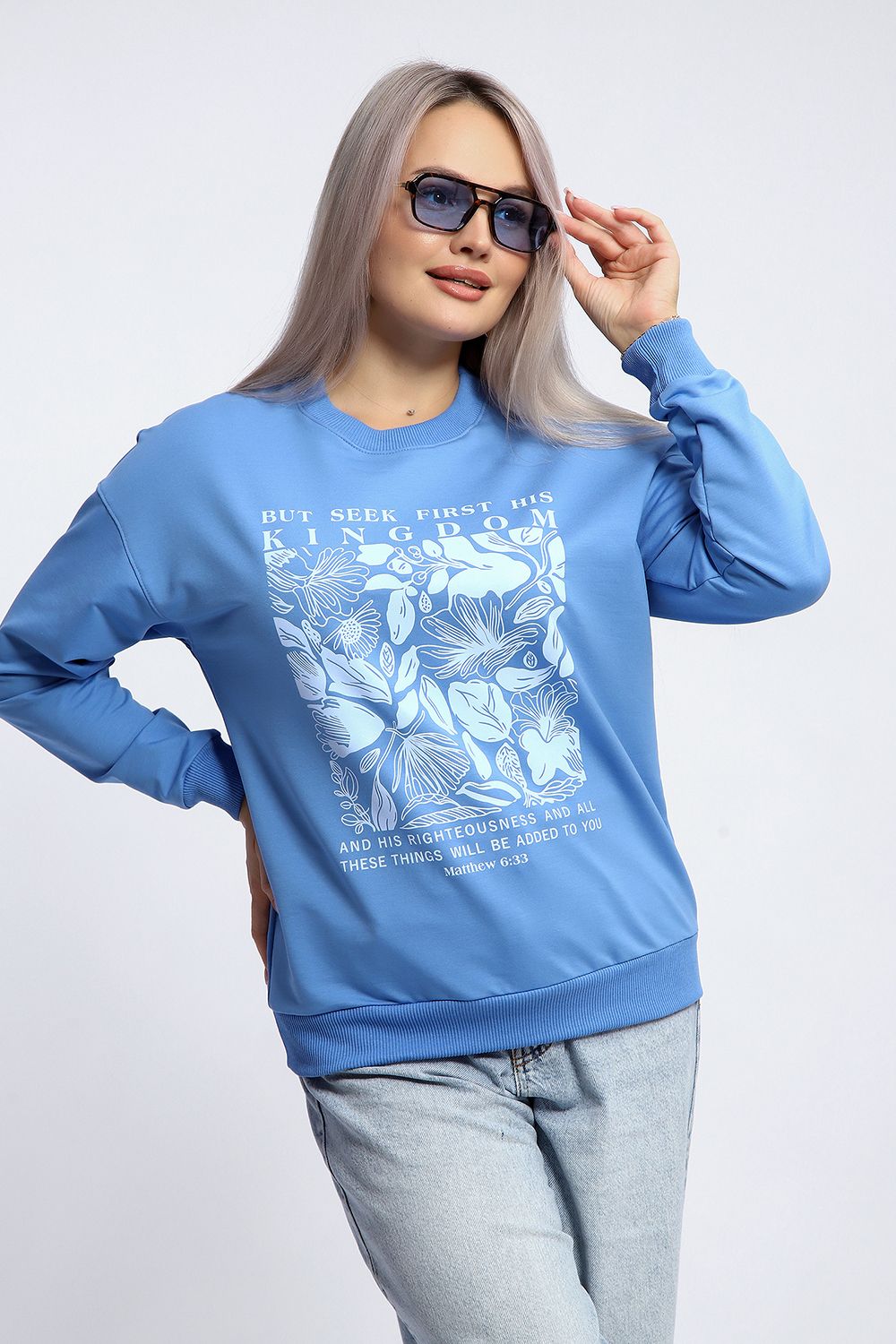 Толстовка 80047 - голубой