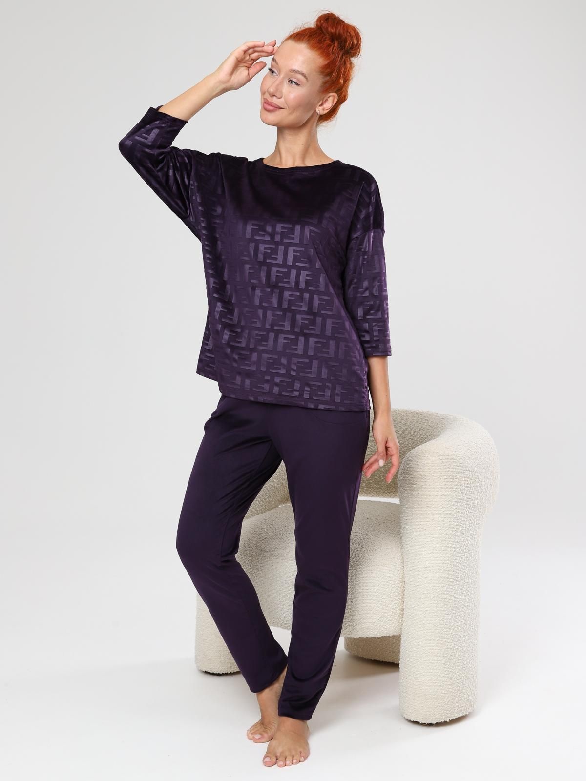 Вениса-Жаккард - костюм сливовый Вениса-Жаккард - костюм сливовый