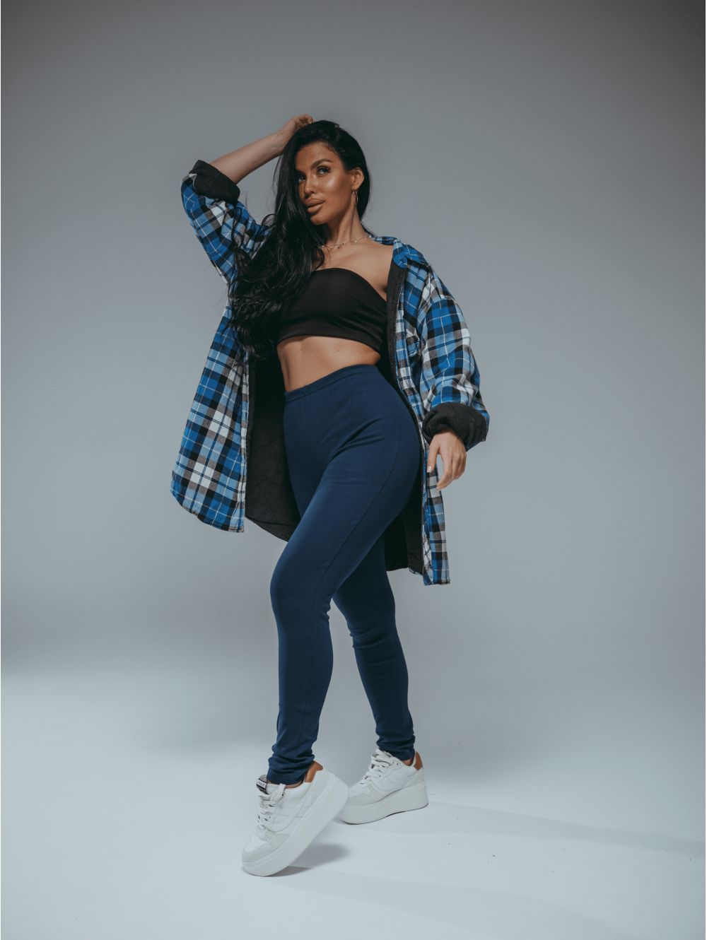 Бритни леггинсы женские (индиго)