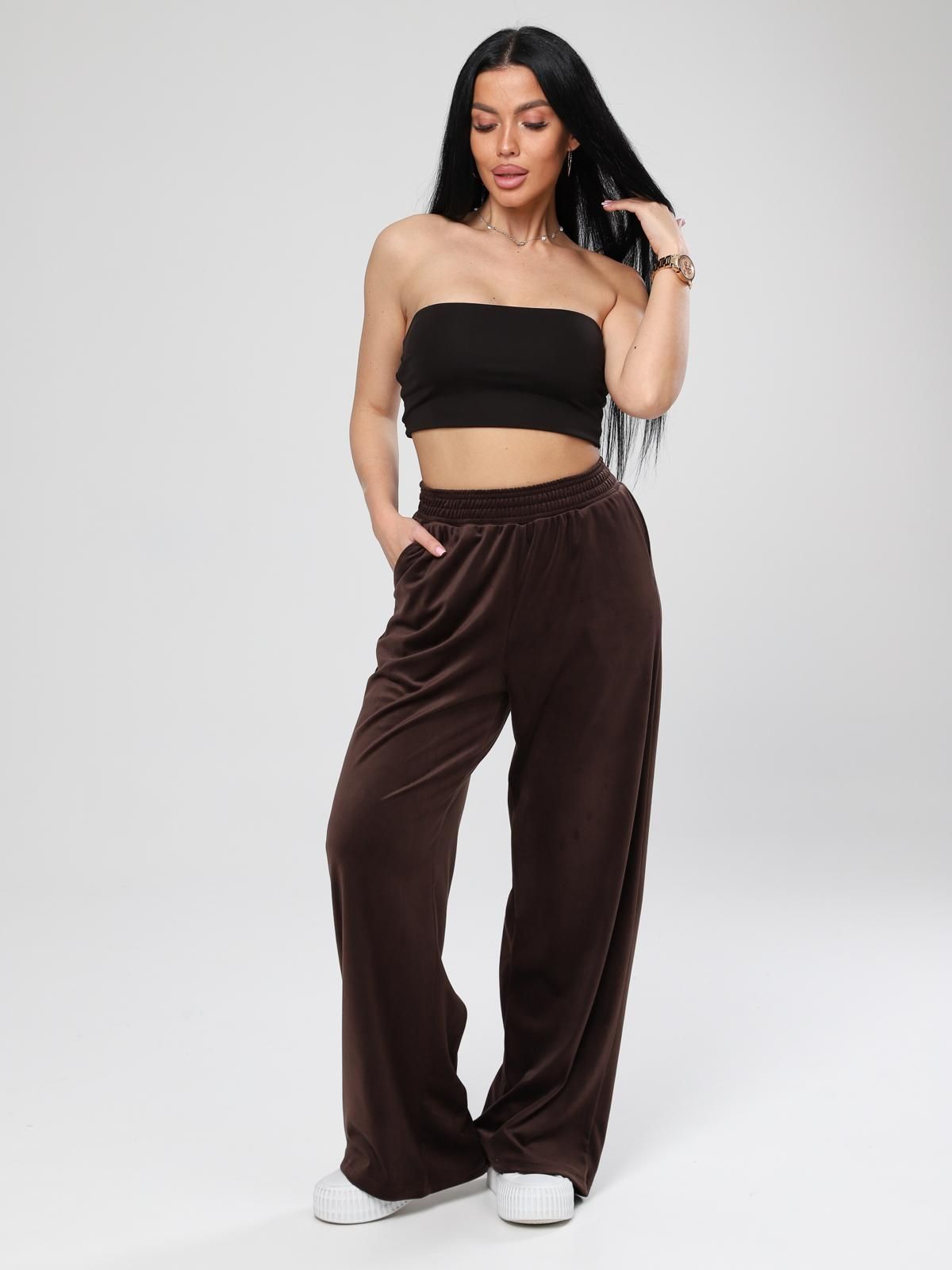 Марлена - брюки шоколадный