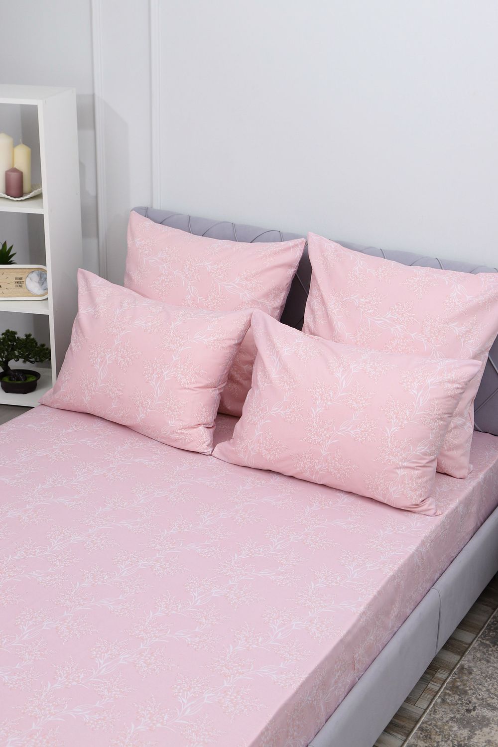 Наволочка поплин Виола-компаньон - розовый