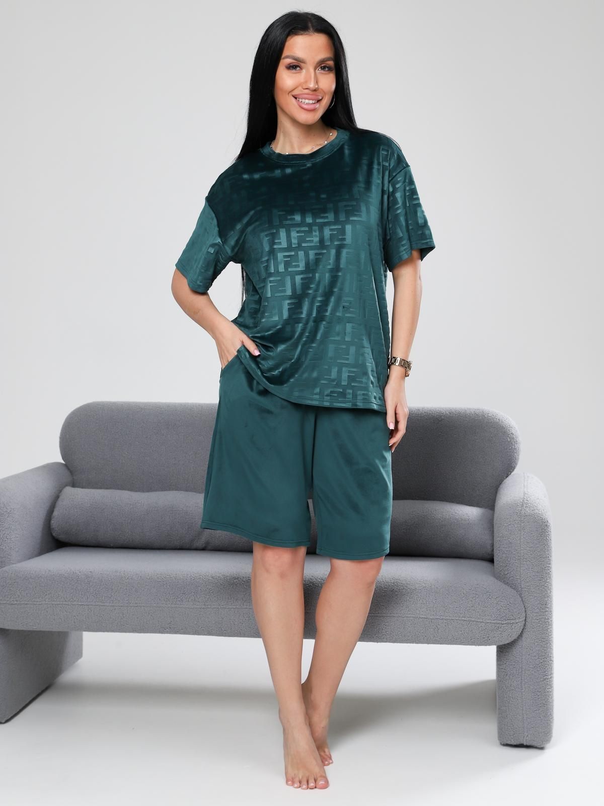 Чиэра-Жаккард - костюм изумруд