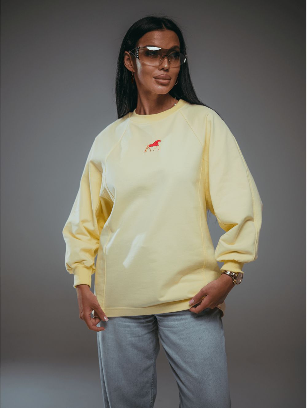 Символ свитшот женский (желтый)