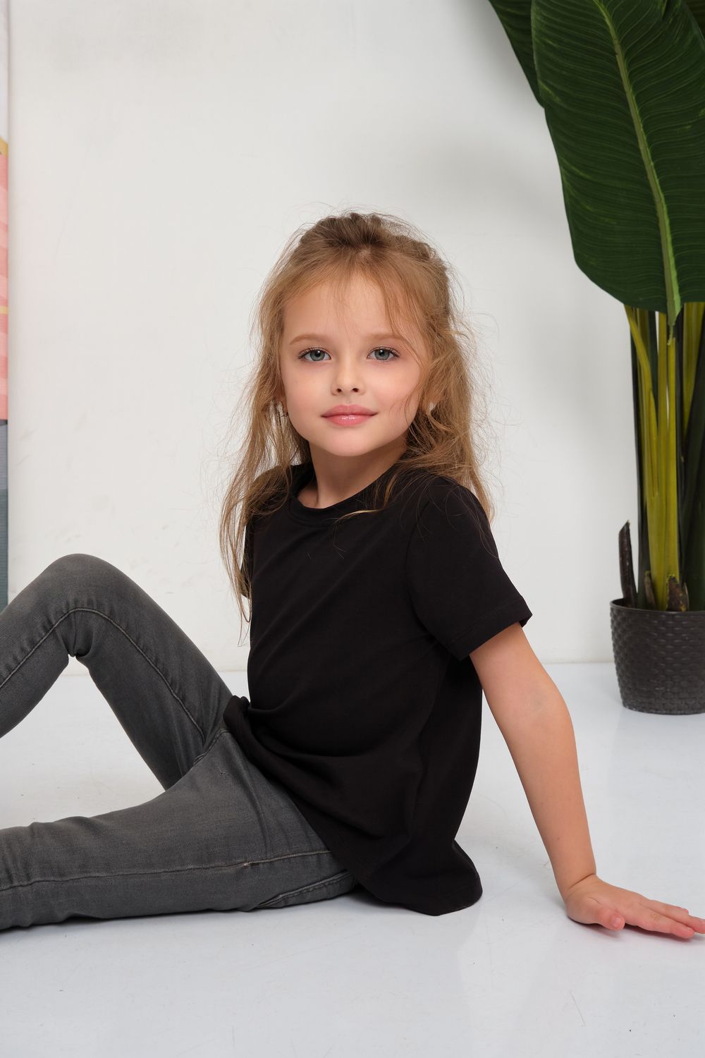 33521 Футболка детская - черный