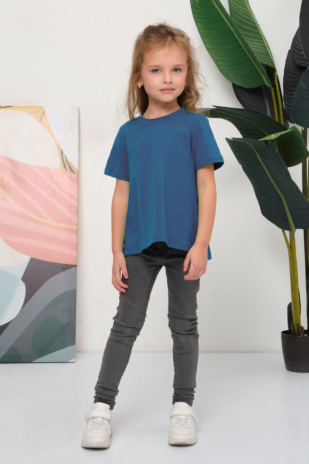 33521 Футболка детская - индиго