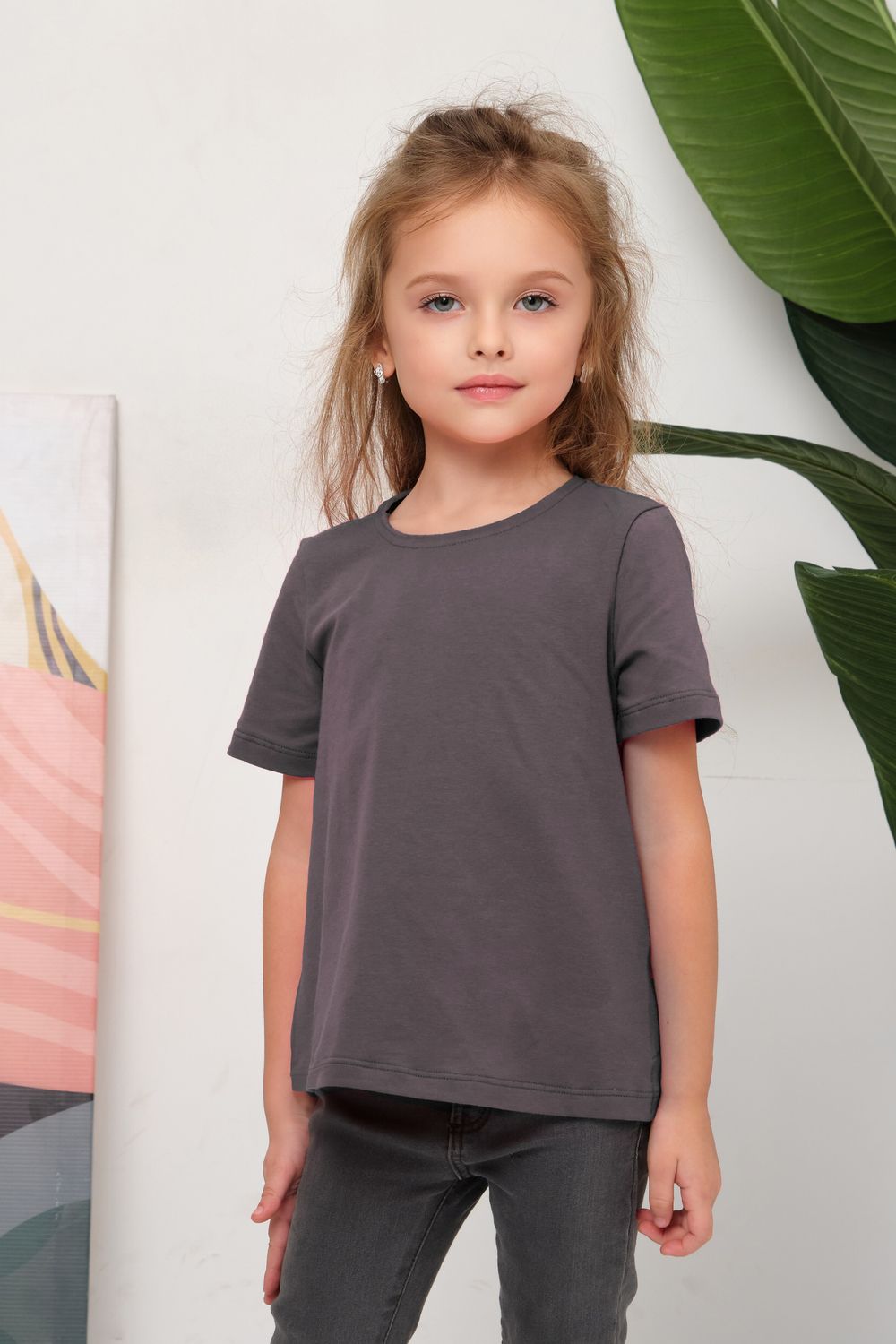 33521 Футболка детская - графит