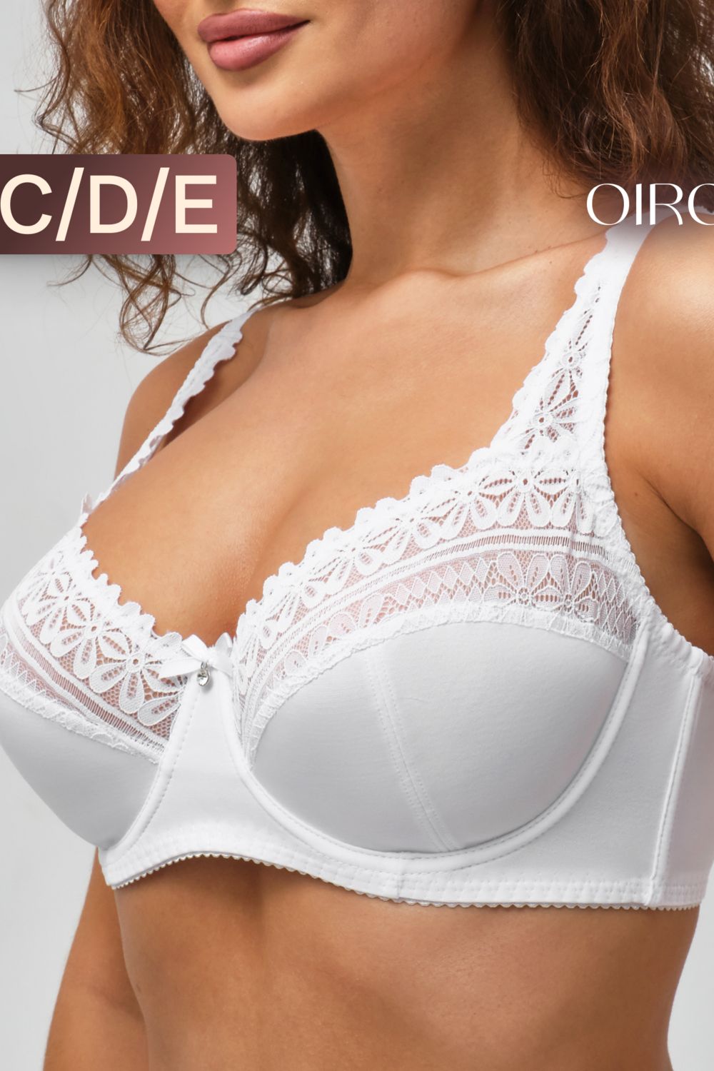 Бюстгальтер Pino 1539 OIRO кружевной 1 шт - белый