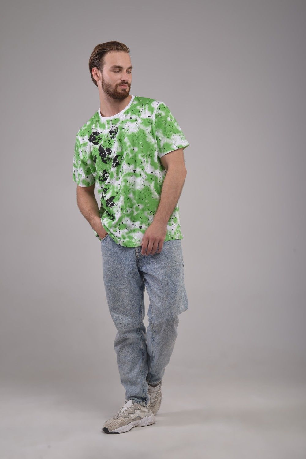 Футболка мужская Fano арт. 5173806 - белый, зеленый